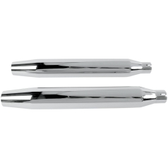 MUFFLERS 3" SLIP ON TAPERED CHROME