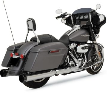 MUFFLERS 4.5" HP-PLUS® SLIP-ON W/BILLET TIPPED CHROME/BLACK