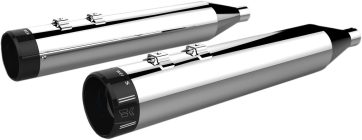 MUFFLERS 4.5" HP-PLUS® SLIP-ON W/BLACK KLASSIC END CAPS CHROME/BLACK