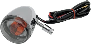 TURN SIGNAL KIT FRONT OEM DEUCE-STYLE SMOKE LENS CHROME