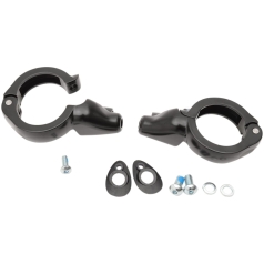 TURN SIGNAL FORK CLAMPS 49MM BLACK