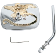 LIVE TO RIDE - höger Krom/guld