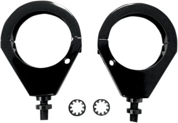 TURN SIGNAL FORK CLAMP 49MM BLACK