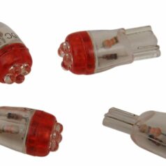 MINI WEDGE LED BULB RED 12V