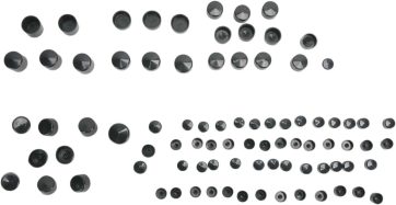 BOLT COVER KIT STANDARD BLACK