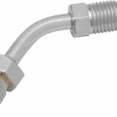 PIPE AN-3X3/8"-24 45° CHROME