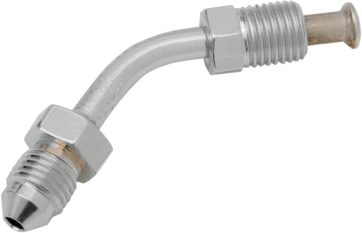 PIPE AN-3X3/8"-24 45° CHROME