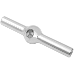DUAL DISC TEE 3/8"-24 CHROME