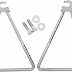 SADDLEBAG SUPPORT BRACKET SINGLE BOLT MOUNT CHROME