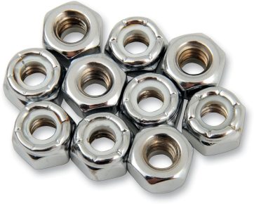NYLON INSERT NUT 1/4-20 CHROME