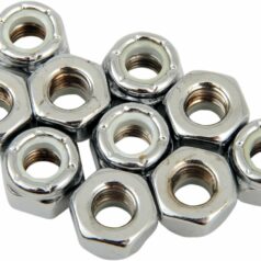 NYLON INSERT NUT 1/4-28 CHROME