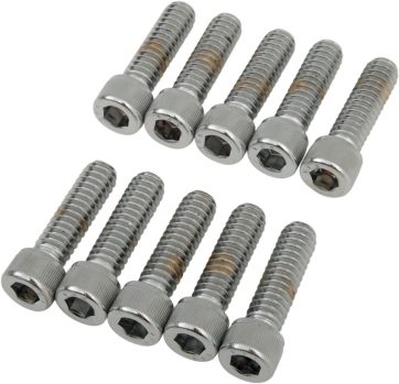 SOCKET-HEAD BOLT 1/4-20X0.875 KNURLED CHROME