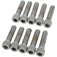 SOCKET-HEAD BOLT 1/4-20X1 KNURLED CHROME