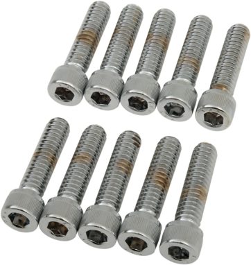 SOCKET-HEAD BOLT 1/4-20X1 KNURLED CHROME