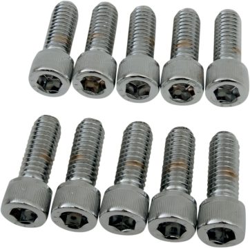 SOCKET-HEAD BOLT 5/16-18X0.875 KNURLED CHROME