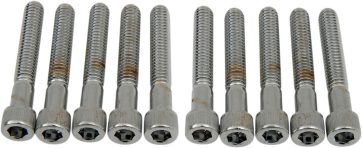 SOCKET-HEAD BOLT 5/16-18X2 KNURLED CHROME