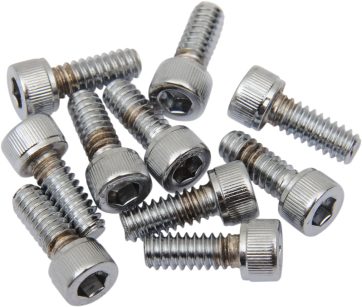 SOCKET-HEAD BOLT 10-24X0.675 KNURLED CHROME