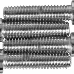 CHROME SOCKET-HEAD HANDLEBAR CLAMP BOLT KIT SMOOTH