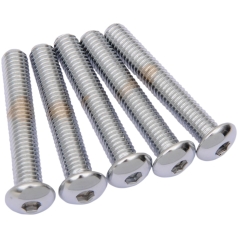 BUTTON-HEAD BOLT 3/8-16X2.5 CHROME
