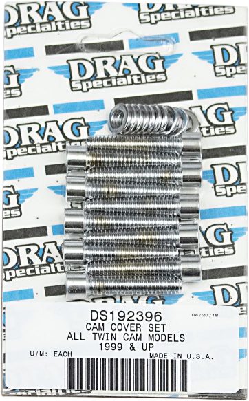 CHROME SOCKET-HEAD CAM COVER BOLT KIT SMOOTH