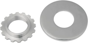 STEERING STEM BEARING ADJUSTING NUT W/ COVER