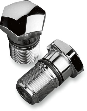 FORK TUBE CAPS CHROME - Harley F/73-86 XL