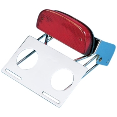CUSTOM TAILLIGHT/LICENSE PLATE ASSEMBLY FOR 7" FATBOB FENDER