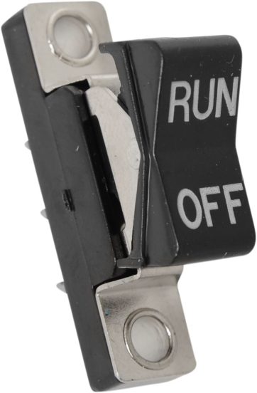 ROCKER SWITCH RUN/OFF BLACK