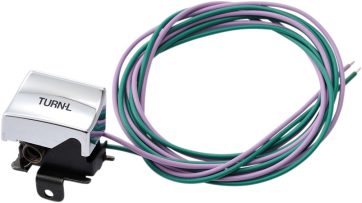 HANDLEBAR SWITCH LEFT TURN SIGNAL CHROME
