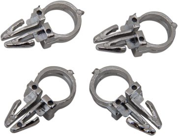 HANDLEBAR WIRING CLIPS 0.375" CHROME