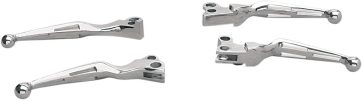 LEVER SET SLOTTED CHROME