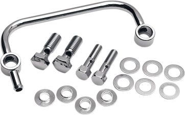 CRANKCASE BREATHER KIT ONE-TUBE CHROME