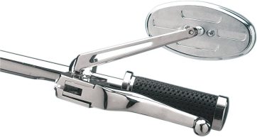NESS STEALTH II OVAL W/ 6" STEM BLUE REFLECTOR CHROME