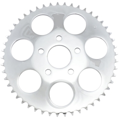REAR CHAIN SPROCKET DISHED 49T STEEL/CHROME