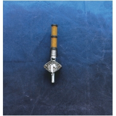 PETCOCK LATE-STYLE STRAIGHT-OUTLET CHROME