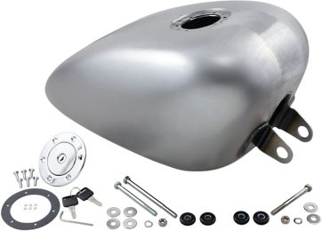 GAS TANK WITH CHROME AERO-STYLE GAS CAP