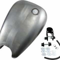 RUBBER MOUNT QUICKBOB GAS TANK EXTENDED 2" 3.9 GALLON W/ 1 SCREW-IN CAP
