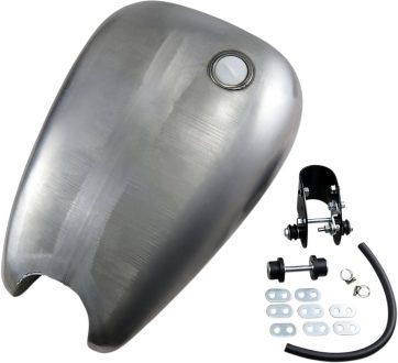 RUBBER MOUNT QUICKBOB GAS TANK EXTENDED 2" 3.9 GALLON W/ 1 SCREW-IN CAP