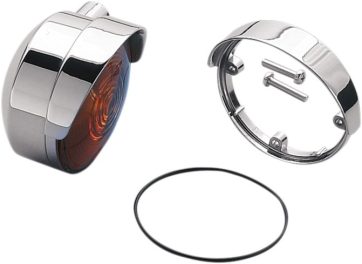 FRONT/REAR DIE-CAST TURN SIGNAL VISOR CHROME