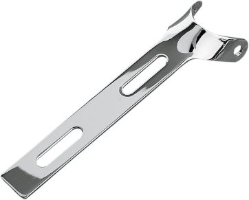 UNIVERSAL SEAT HINGE BRACKET ROUND END CHROME