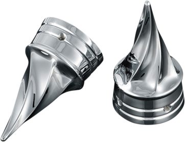AXLE CAPS TWISTED CHROME