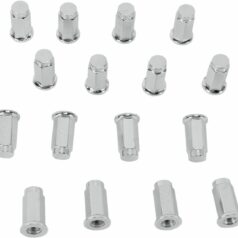 LUG NUT 3/8"-24 FLAT BASE CHROME