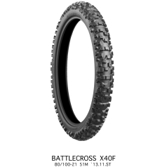 TIRE BATTLECROSS X40 HARD FRONT 80/100 - 21 51M TT NHS