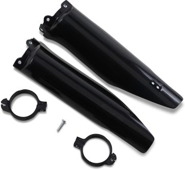 FORK SLIDER PROTECTORS KAWASAKI KX125/250/KFX250 BLACK