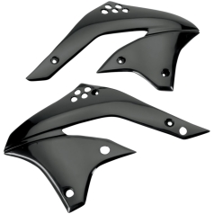 RADIATOR COVERS KAWASAKI KXF450 BLACK