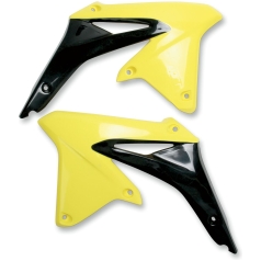 RADIATOR COVERS SUZUKI RMZ450 RM-YELLOW/BLACK
