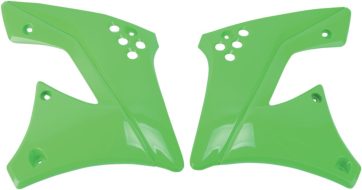 RADIATOR COVERS KAWASAKI KXF250 KX-GREEN