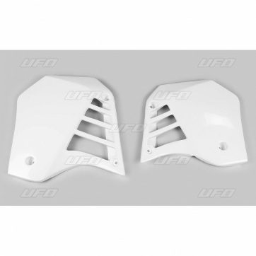 RADIATOR COVERS YAMAHA YZ125 WHITE