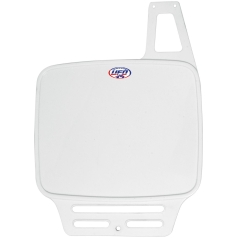 VINTAGE UNI FRONT NUMBER PLATE (79-89) WHITE