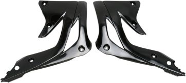 RADIATOR COVERS KAWASAKI KXF450 BLACK